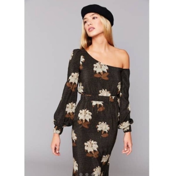 Stone Cold Fox Dresses & Skirts - STONE COLD FOX Johnny One-Shoulder Dress In Dries